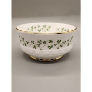 Vintage Royal Tara Shamrock Trellis Open Sugar Bowl Ribbed Fluted Galway Ireland